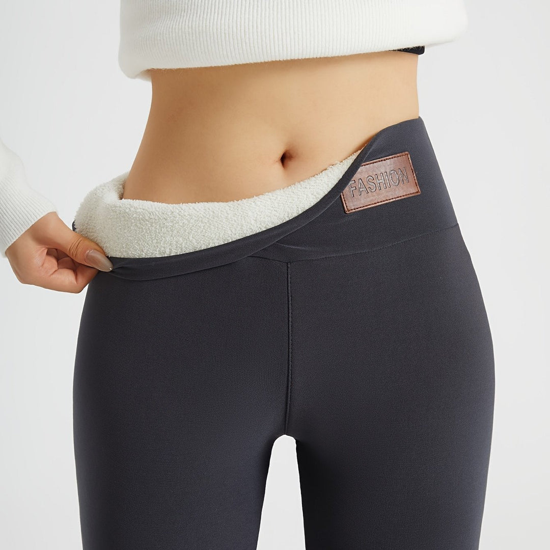 Briellae | Women's Wide-Leg Tailored high-waist Cozy leggings — Dark Gray