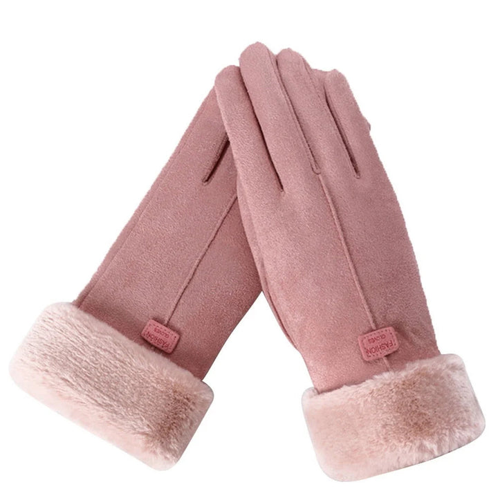 Brietta | Women's Casual Stretch Fleece Lined warm Top — Pink