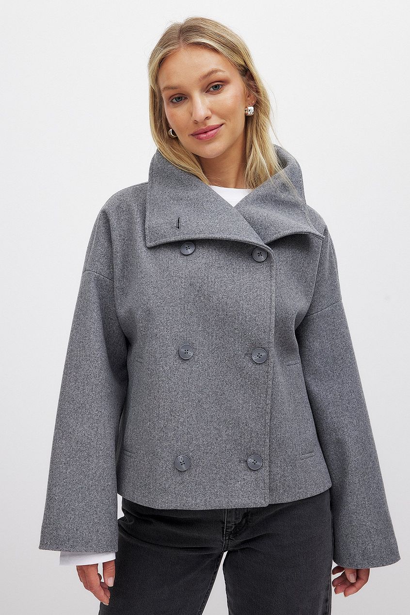 Winnifred Cropped High-Collar Jacket Coats for Women