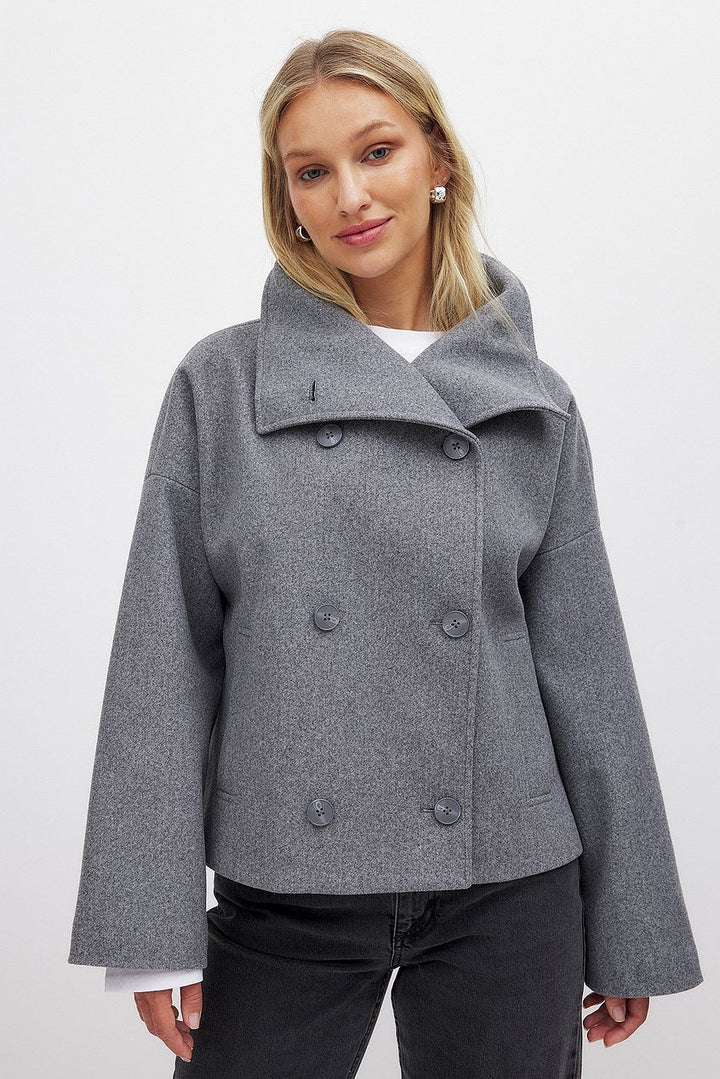Winnifred Cropped High-Collar Jacket Coats for Women