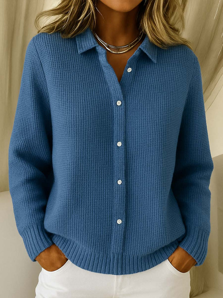 Rhiannon Collared Button Knit Sweaters for Women — photo 4