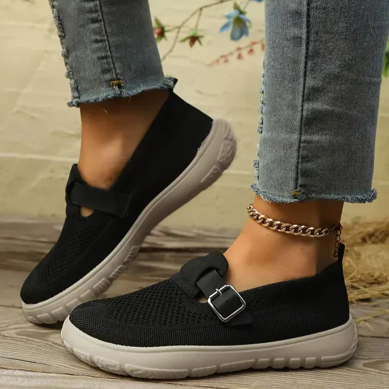 Marisol Cushioned Mary Jane Flat Shoes for Women — photo 3