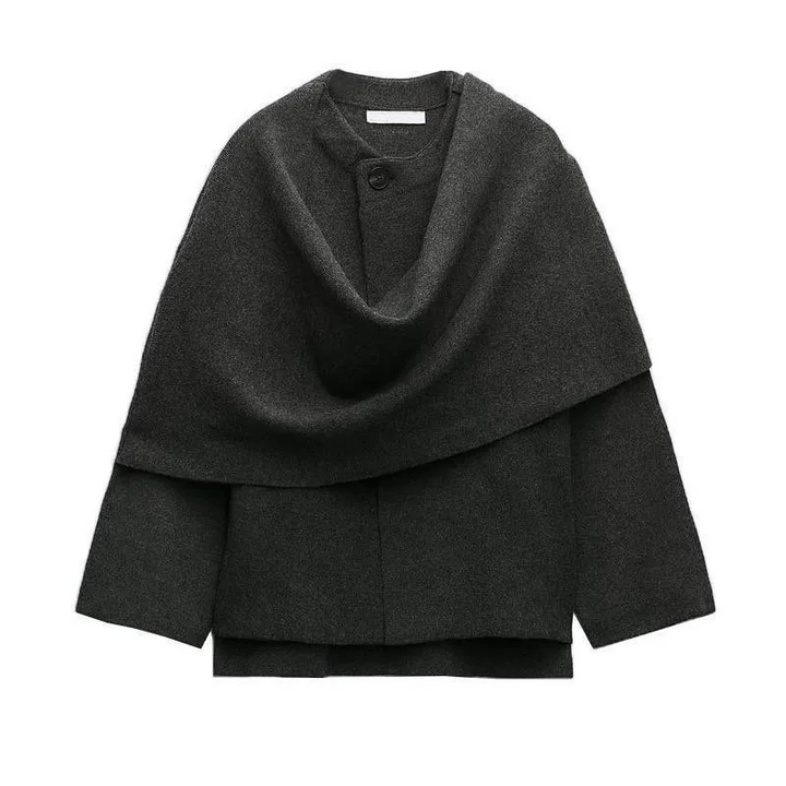 Ursulina Oversized Draped Cape Coats for Women — photo 6