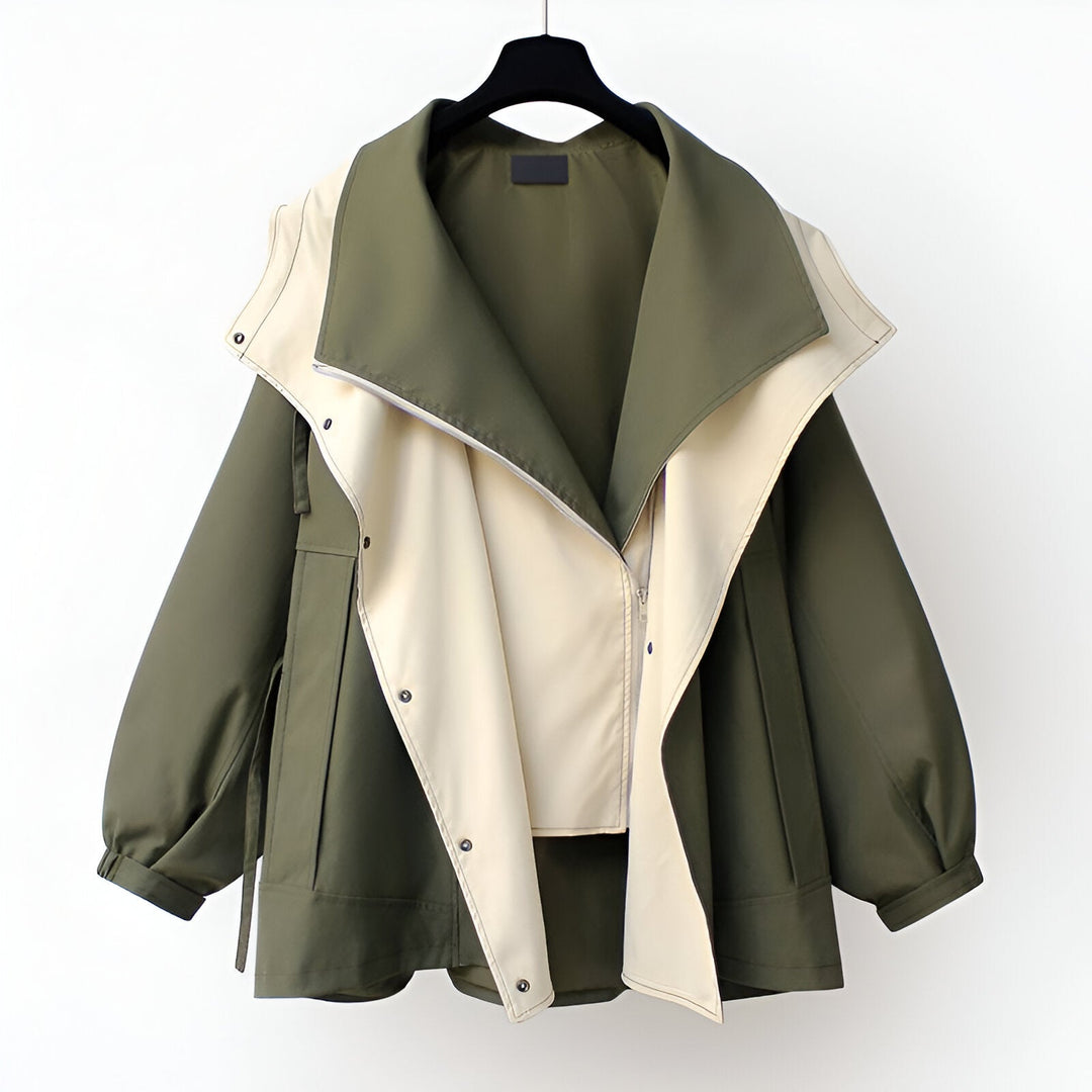 Faustine Drawcord Waist Windbreaker Coats for Women