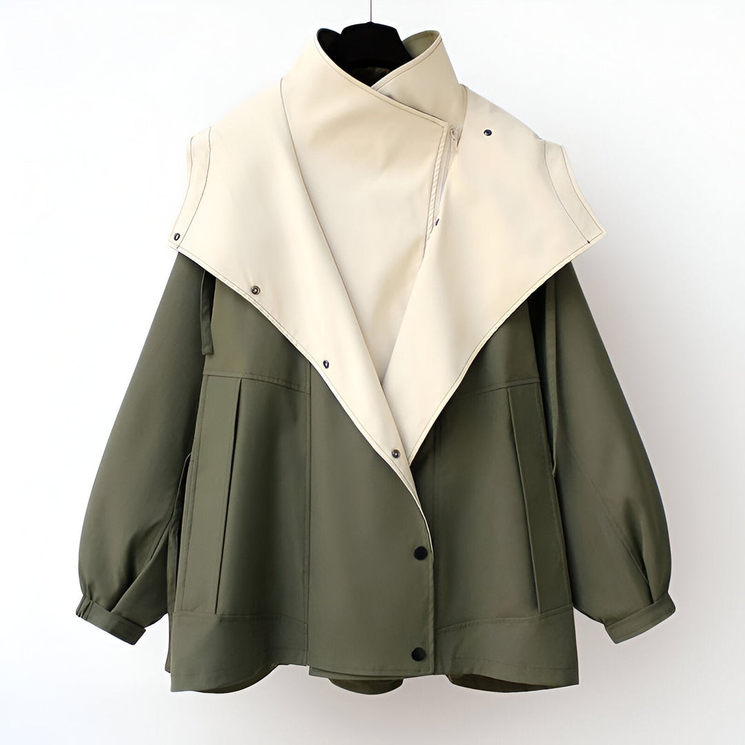 Faustine Drawcord Waist Windbreaker Coats for Women — photo 2