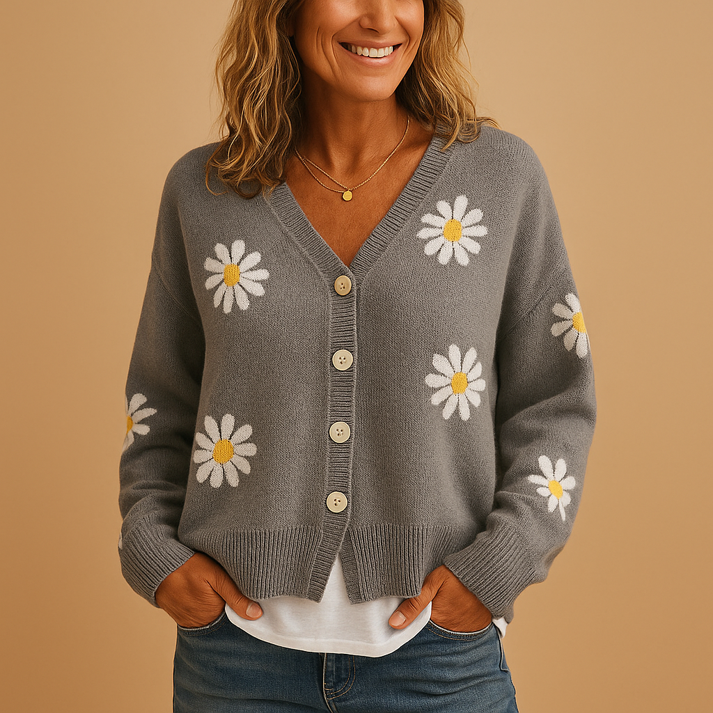 Griselda Floral Button-Front Cardigan Cardigans for Women — photo 5