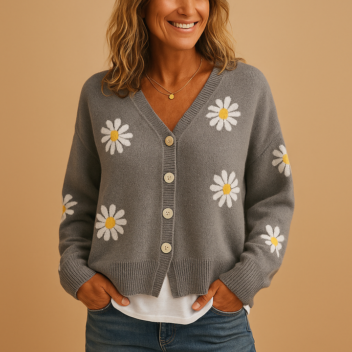 Griselda Floral Button-Front Cardigan Cardigans for Women — photo 5