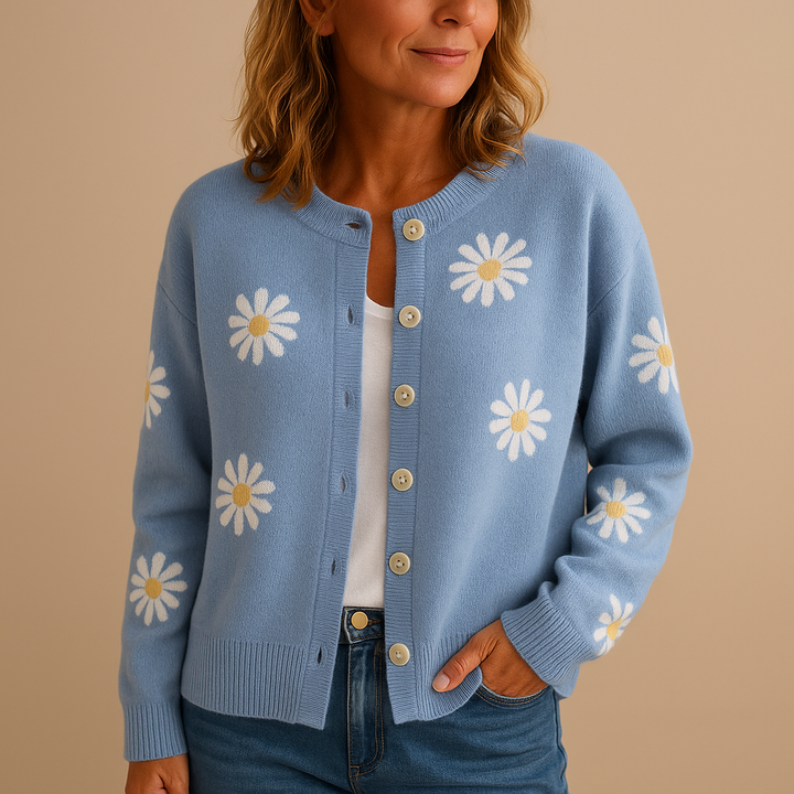 Griselda Floral Button-Front Cardigan Cardigans for Women — photo 4