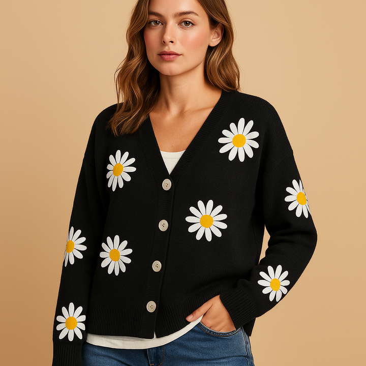 Griselda Floral Button-Front Cardigan Cardigans for Women — photo 3