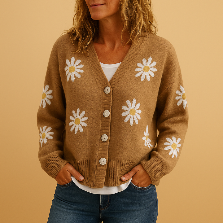 Griselda Floral Button-Front Cardigan Cardigans for Women