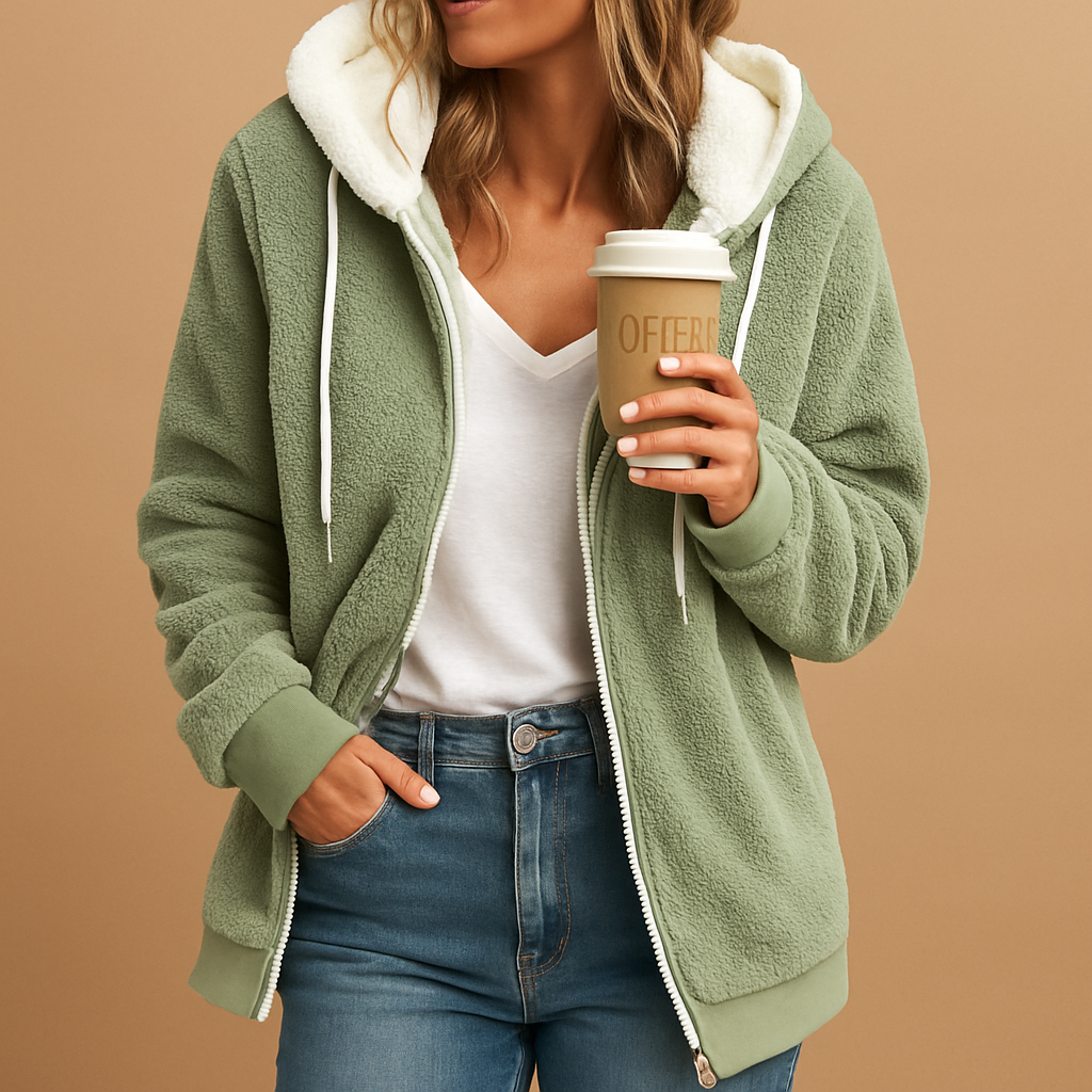 Harriet Longline Hooded Fleece Hoodies for Women — photo 4