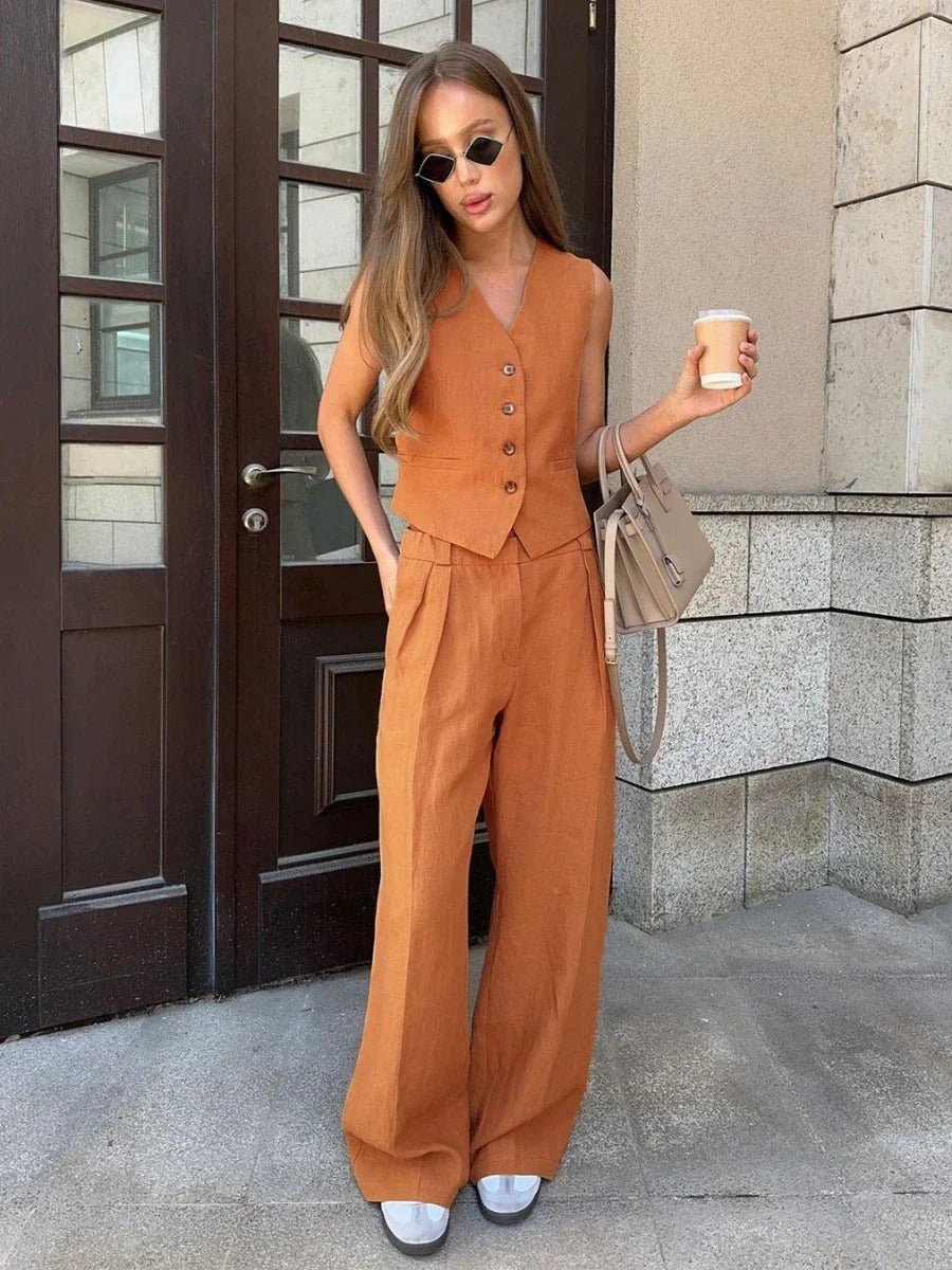Zenobia Wide-Leg Two-Piece Set Sets for Women — photo 3
