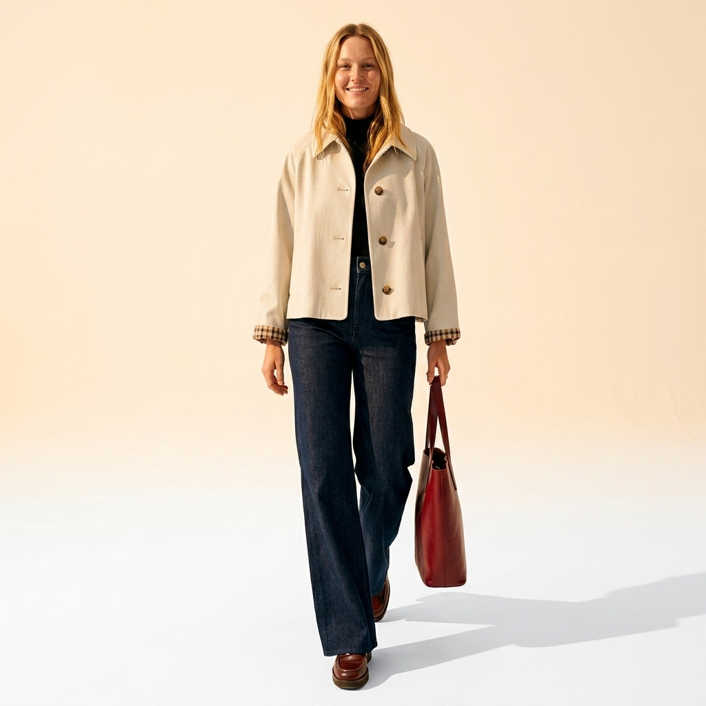 Ottilie Cropped Trench Jacket Coats for Women — photo 6
