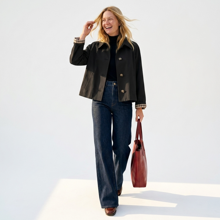 Ottilie Cropped Trench Jacket Coats for Women — photo 5