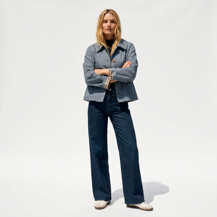 Ottilie Cropped Trench Jacket Coats for Women — photo 7