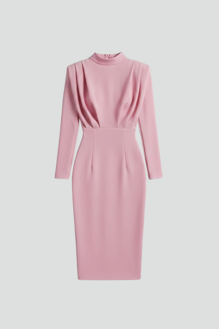 Aveline Long Sleeve Sheath Midi Dresses for Women