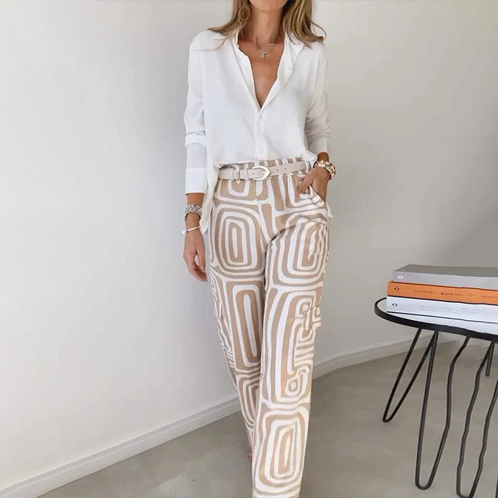 Priscilla Blouse and Printed Pants Sets for Women — photo 3