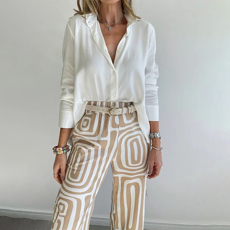 Priscilla Blouse and Printed Pants Sets for Women — photo 4