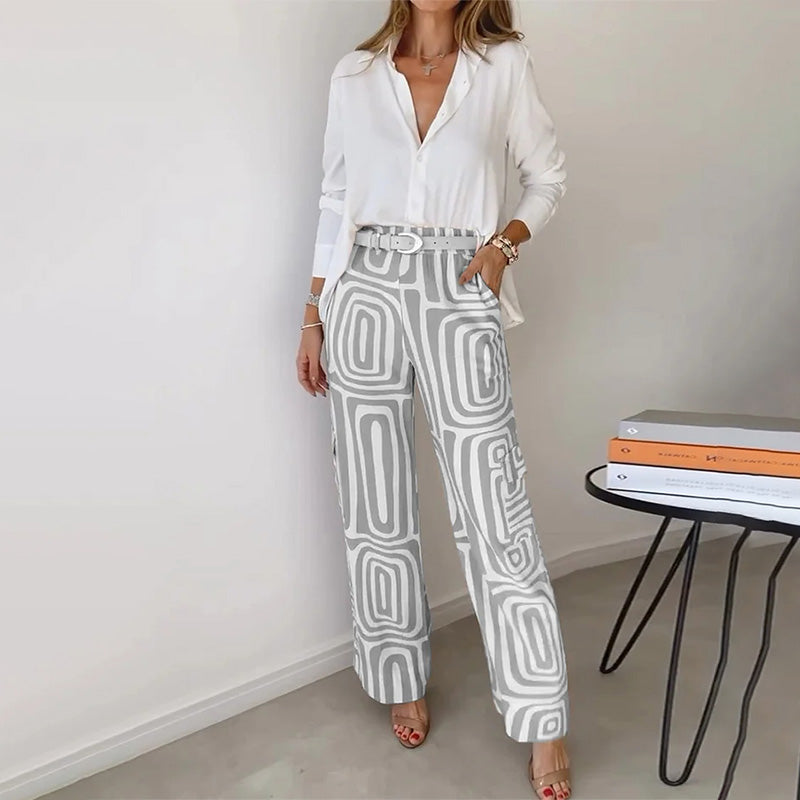 Priscilla Blouse and Printed Pants Sets for Women — photo 5