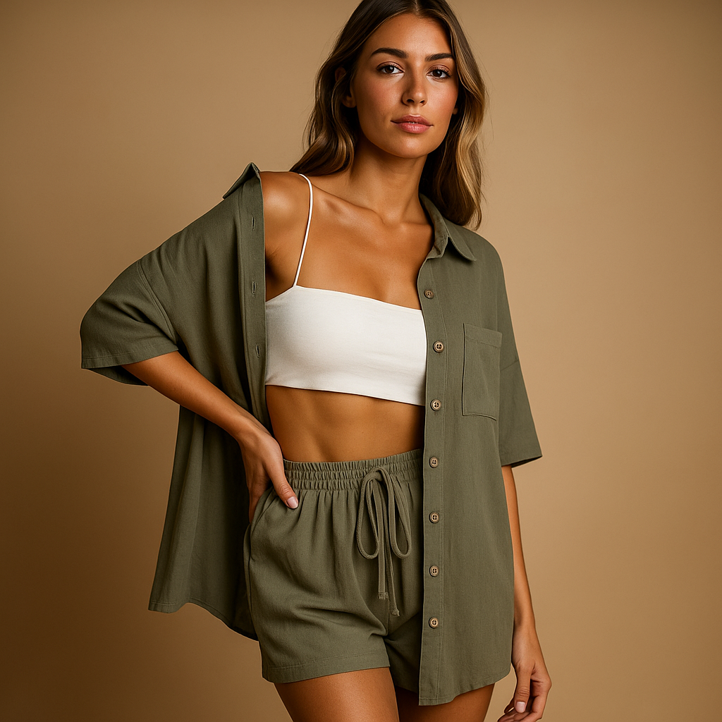 Jennet Knit Top and Shorts Sweaters for Women