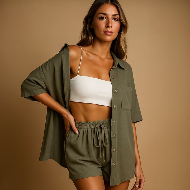 Jennet Knit Top and Shorts Sweaters for Women