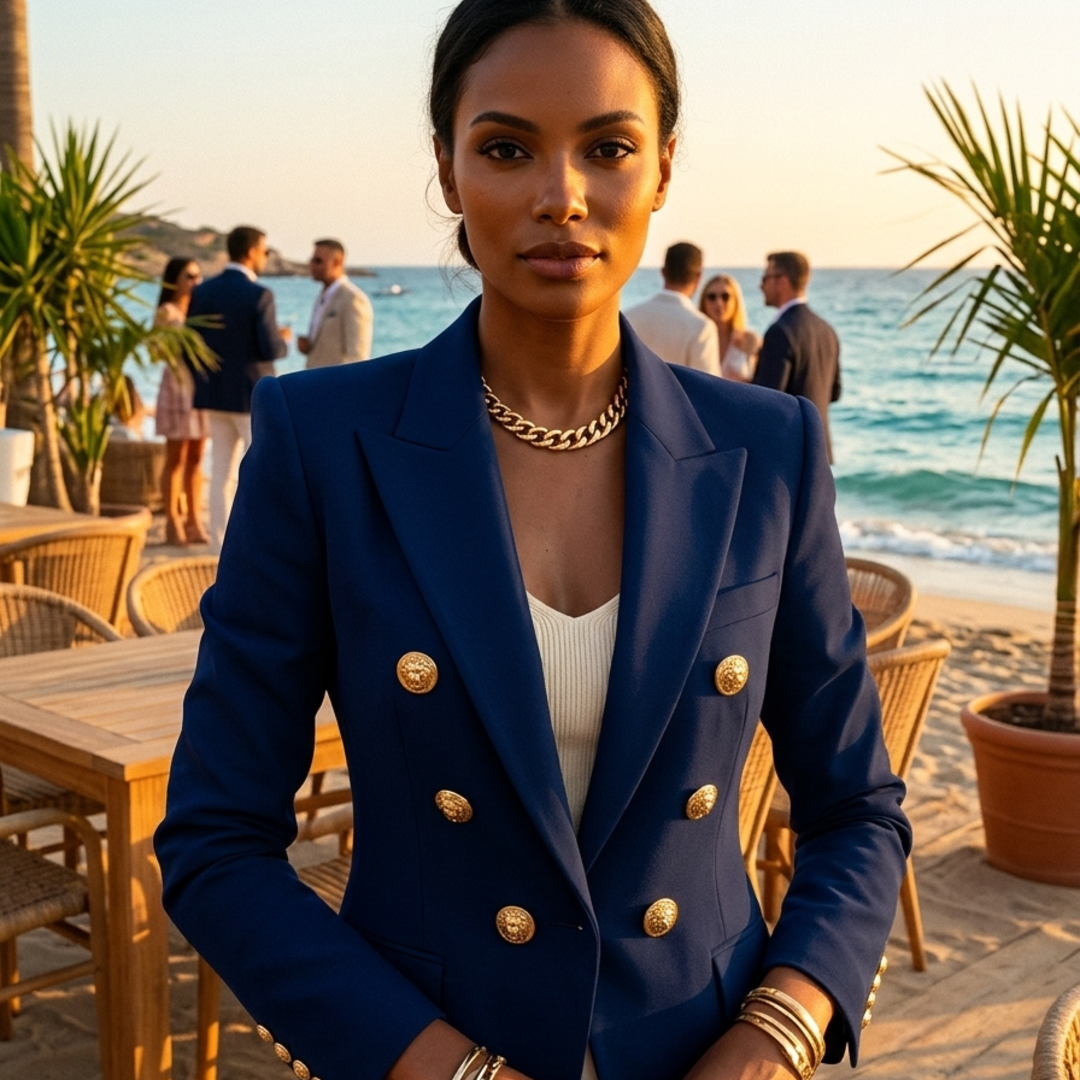 Norah Double Breasted Blazer Coats for Women — photo 2