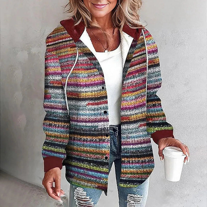 Nadine Plaid Button Front Knit Sweaters for Women — photo 6