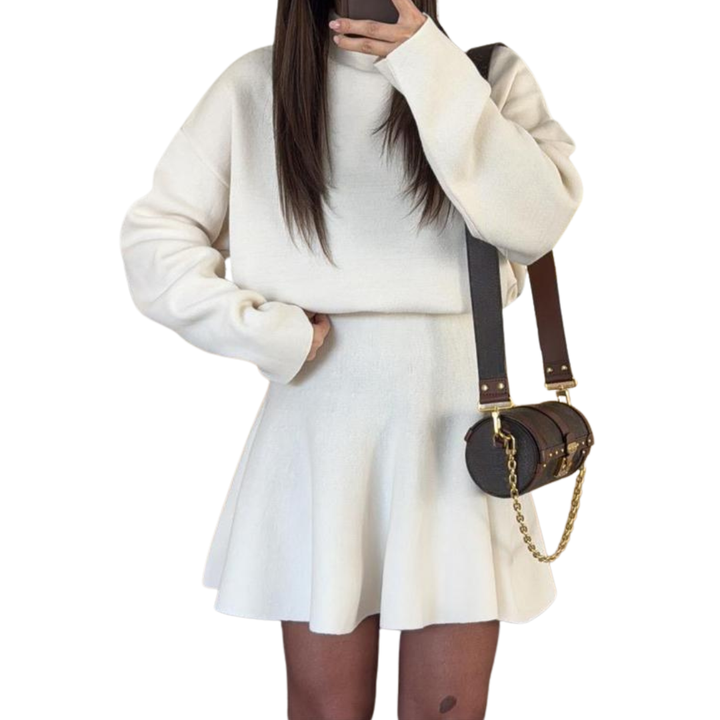 Isolde Mock Neck Knit Dress Sweaters for Women — photo 4
