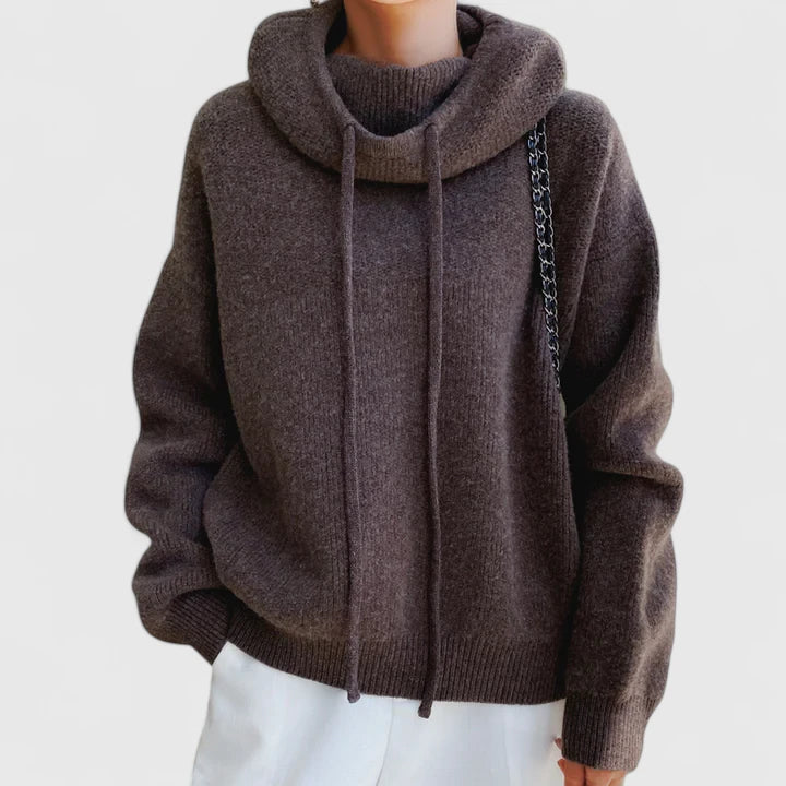 Thomasin Hooded Knit Pullover Sweaters for Women — photo 2