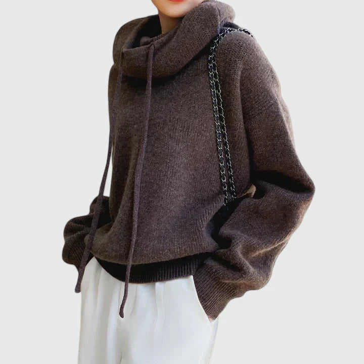 Thomasin Hooded Knit Pullover Sweaters for Women — photo 3
