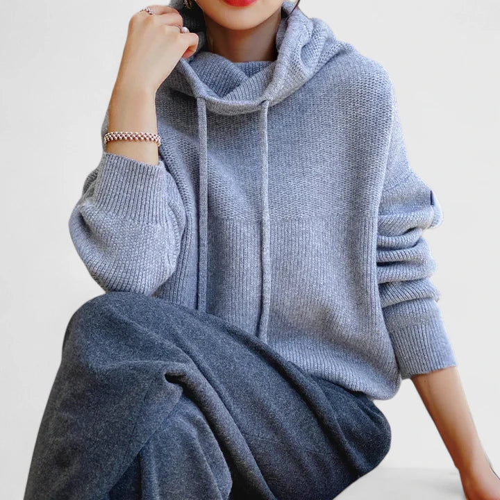 Thomasin Hooded Knit Pullover Sweaters for Women — photo 6