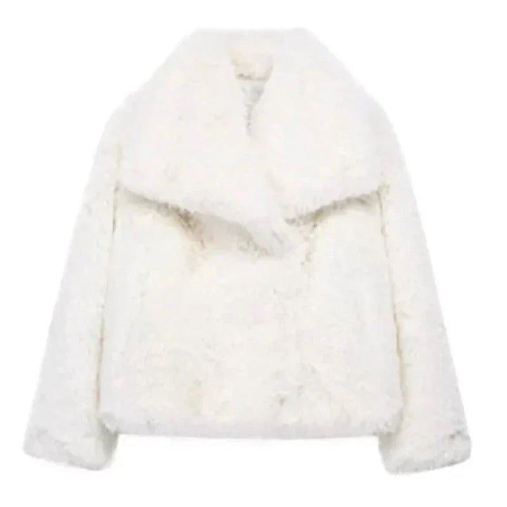 Jessamine Faux Fur Shawl Collar Cardigans for Women — photo 6
