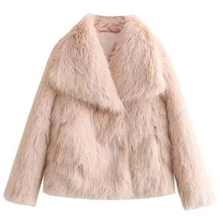 Jessamine Faux Fur Shawl Collar Cardigans for Women — photo 8